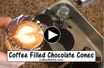 Coffee Filled Chocolate Cones